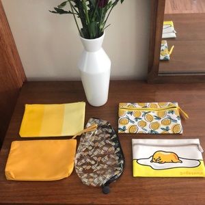 Yellow Ipsy Bags Bundle